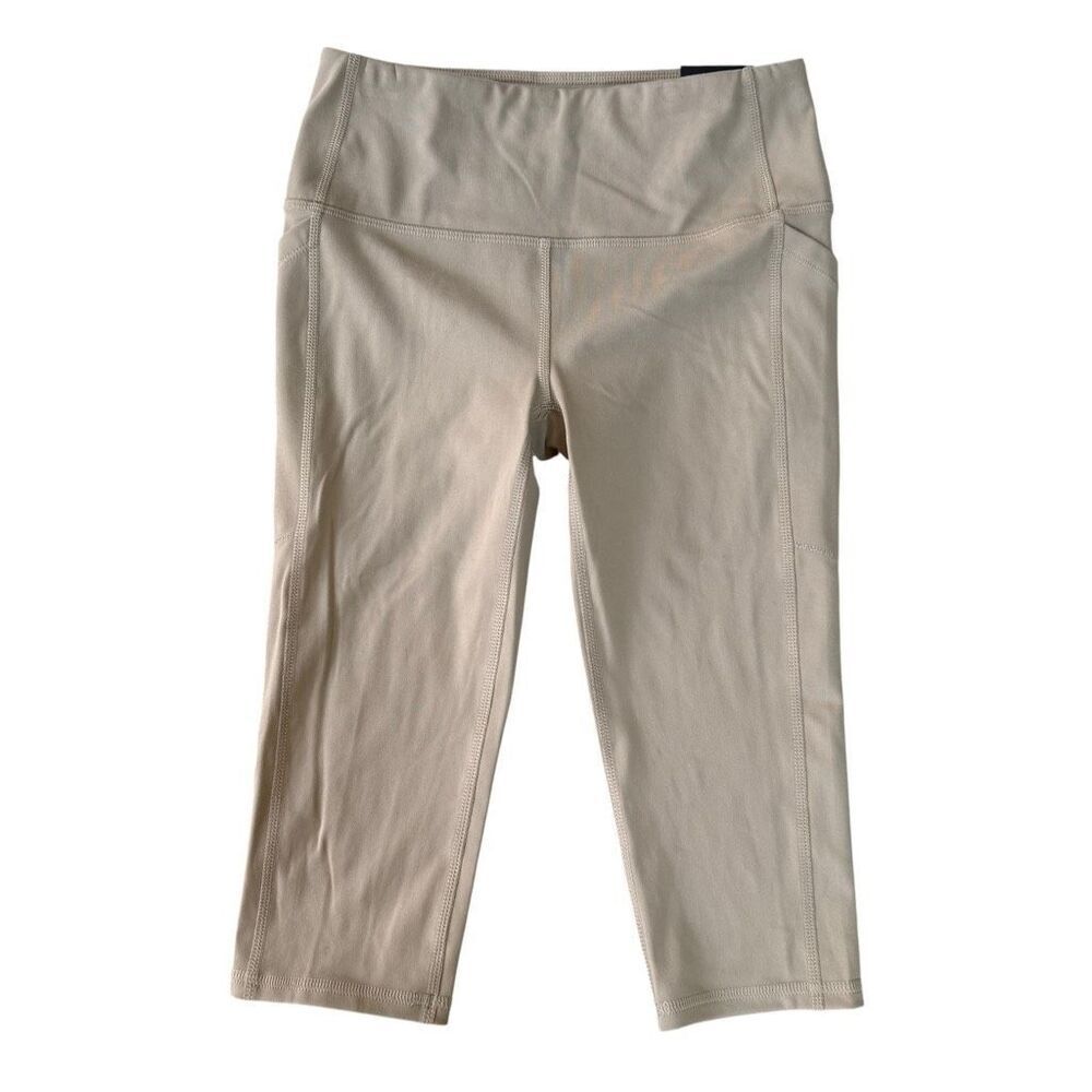 DSG Women's Momentum Performance Cropped Leggings weathered tan size XS NWT